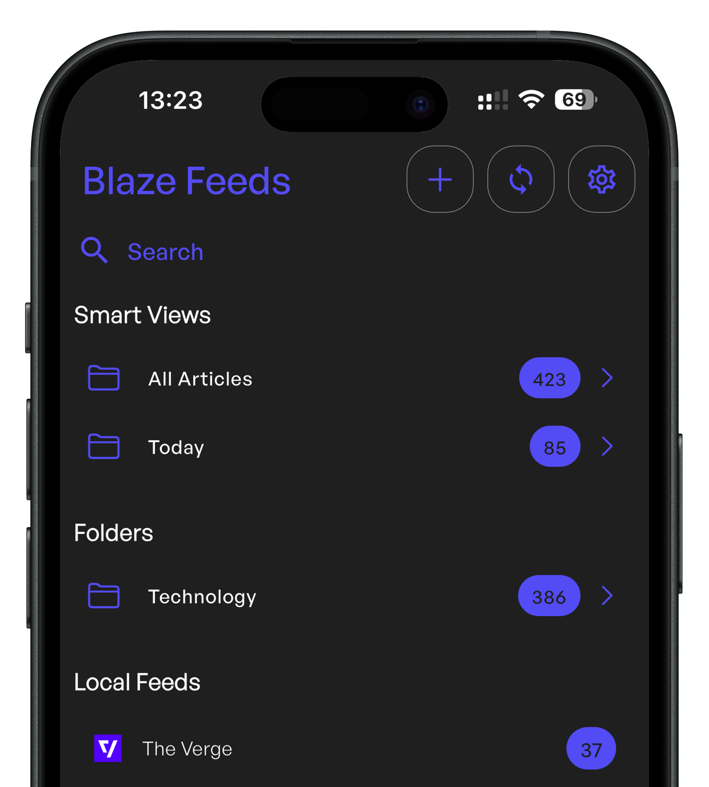 Blaze Feeds - AI RSS Reader with Smart Summaries